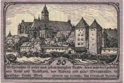 Marienburg (heute: PL-Malbork) - Stadt - -- - 50 Pfennig 