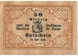 Markirch (heute: F-Sainte Marie-aux-Mines) - Stadt - 1.3.1918 - 50 Pfennig