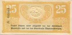 Markneukirchen - Stadt - - 31.12.1918 - 25 Pfennig
