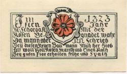 Marktschorgast - Gemeinde - Januar 1921 - 25 Pfennig
