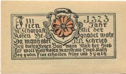 Marktschorgast - Gemeinde - Januar 1921 - 25 Pfennig