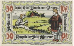 Marne - Stadt - - 1.1.1922 - 50 Pfennig