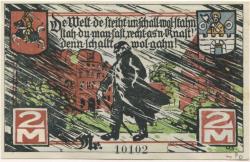 Marne - Stadt - - 1.1.1922 - 2 Mark
