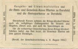 Marten (und Dortmund-Dorstfeld) - Gemeinde - 11.8.1914 - 1/2 Mark