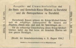 Marten (und Dortmund-Dorstfeld) - Gemeinde - 11.8.1914 - 2 Mark