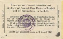 Marten (und Dortmund-Dorstfeld) - Gemeinde - 11.8.1914 - 3 Mark