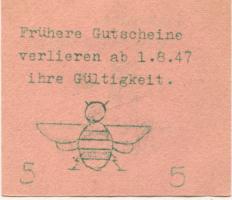 Massing - Hummel, J., Warenhaus - 1.7.1947 - 5 Pfennig