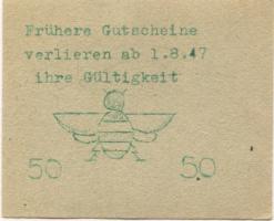 Massing - Hummel, J., Warenhaus - 1.7.1947 - 50 Pfennig