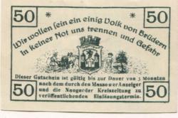 Massow (heute: PL-Maszewo) - Stadt - 1.10.1920 - 50 Pfennig