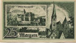 Mayen - Stadt - 1.6.1919 - 31.3.1921 - 25 Pfennig