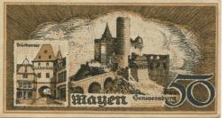 Mayen - Stadt - 1.6.1919 - 31.3.1921 - 50 Pfennig
