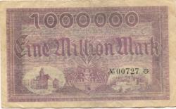 Meerane - Stadt - 8.8.1923 - 1 Million Mark