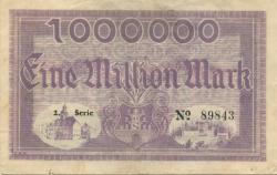 Meerane - Stadt - 8.8.1923 - 1 Million Mark