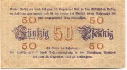 Meiningen - Stadt - 1917 - 31.12.1917 (1918) - 50 Pfennig 