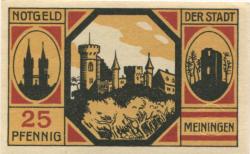 Meiningen - Stadt - 10.5.1920 - 25 Pfennig