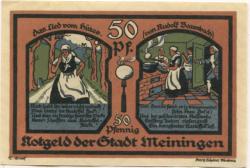 Meiningen - Stadt - 11.6.1921 - 50 Pfennig