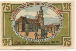 Meiningen - Stadt - 21.6.1921 - 75 Pfennig