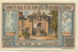 Meiningen - Stadt - 21.6.1921 - 75 Pfennig