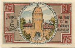 Meiningen - Stadt - 21.6.1921 - 75 Pfennig