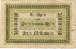 Meisenheim - Kreis - 16.7.1923 - 50000 Mark
