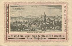 Meisenheim - Kreis - 11.8.1923 - 100000 Mark 