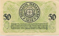 Melle - Stadt - 24.2.1920 - 50 Pfennig