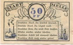 Melle - Stadt - November 1921 - 50 Pfennig