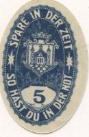 Mellrichstadt - Bezirkssparkasse - -- - 5 Pfennig