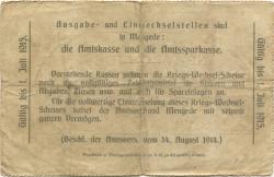Mengede (heute: Dortmund) - Amtsverband - 14.8.1914 - 3 Mark