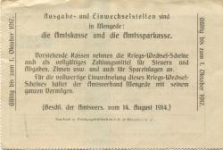 Mengede (heute: Dortmund) - Amtsverband - 10.3.1917 - 1.10.1917 - 1/2 Mark