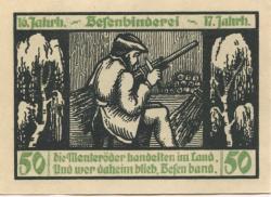 Menteroda - Gemeinde - 1.11.1921 - 50 Pfennig