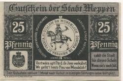 Meppen - Stadt - 31.5.1921 - 25 Pfennig