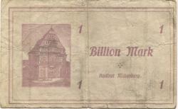 Miltenberg - Stadt - 22.9.1923 - 1 Billion Mark 