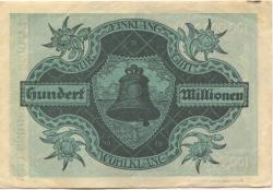 Mindelheim - Stadt - 1.8.1923 - 100 Millionen Mark