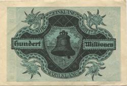 Mindelheim - Stadt - 1.8.1923 - 100 Millionen Mark