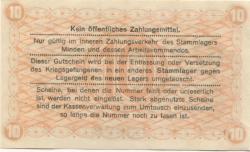 Minden - Kriegsgefangenenlager - 1.12.1917 - 10 Pfennig