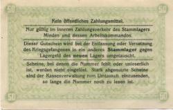 Minden - Kriegsgefangenenlager - 1.12.1917 - 50 Pfennig