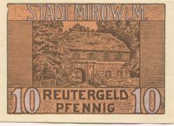 Mirow - Stadt - - 31.5.1922 - 10 Pfennig