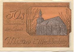 Mirow - Stadt - - 31.5.1922 - 50 Pfennig