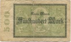 Moers - Kreis - 16.10.1922 - 500 Mark