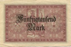 Moers - Kreis - 15.2.1923 - 50000 Mark