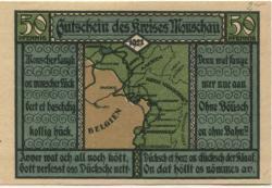 Monschau - Kreis - 1.7.1921 - 1.10.1921 - 50 Pfennig