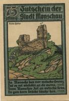 Monschau - Stadt - 1.7.1921 - 1.1.1922 - 75 Pfennig
