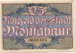 Montabaur - Stadt - 1.12.1920 - 25 Pfennig