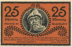 Mücheln - Stadt - 1.7.1921 - 25 Pfennig