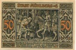 Mühlberg - Stadt - 1.7.1921 - 50 Pfennig