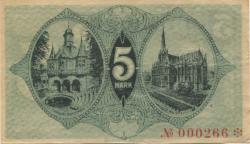 Mühlhausen - Stadt - 31.10.1918 - 1.2.1918 - 5 Mark