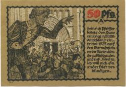 Mühlhausen - Stadt - 1.10.1921 - 50 Pfennig