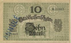 Mülhausen (heute: F-Mulhouse) - Stadt - 15.10.1918 - 10 Mark