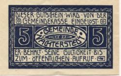 Nachterstedt (heute: Seeland) - Gemeinde - 1.6.1921 - 5 Pfennig 